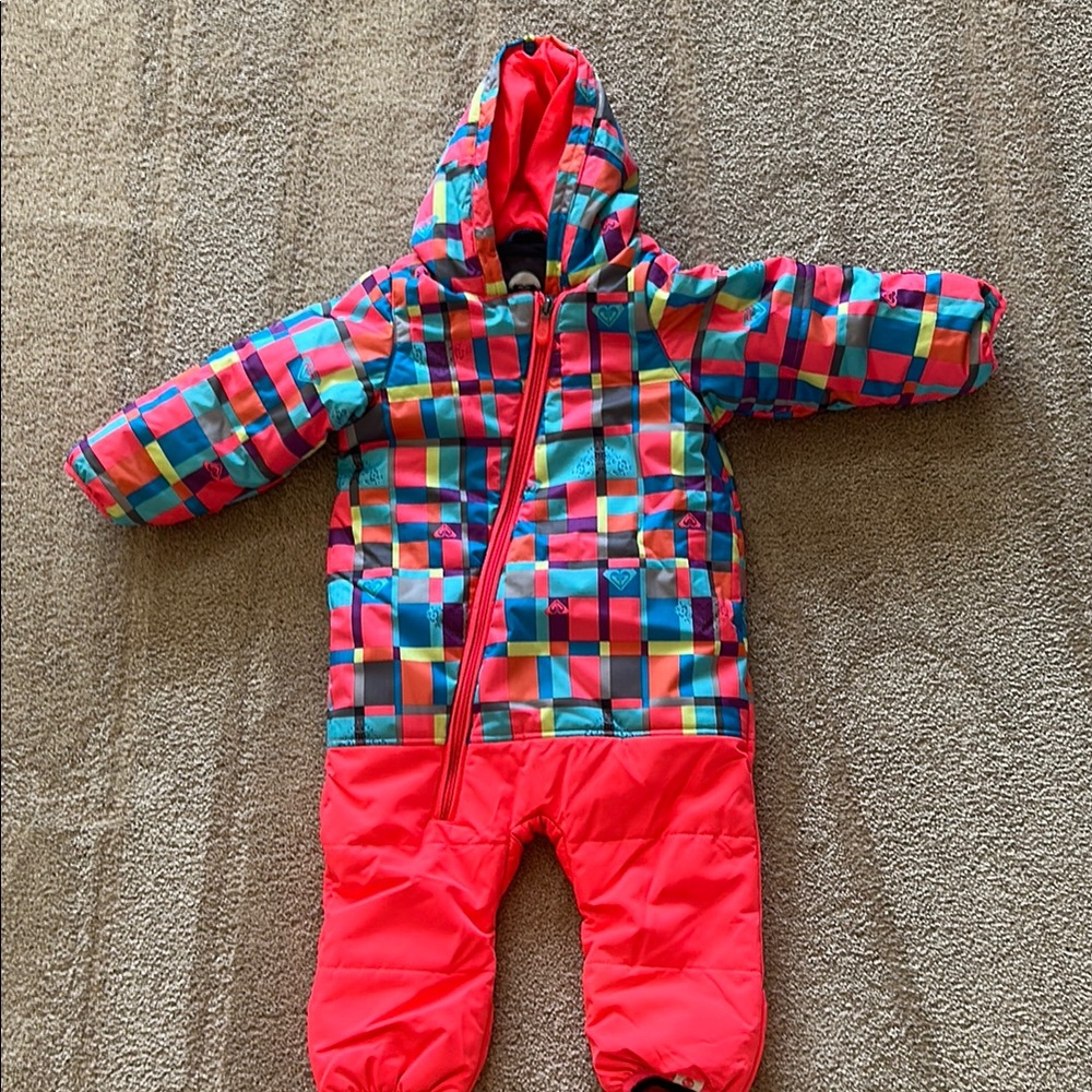 Vibrant Multicolor Hooded Snowsuit